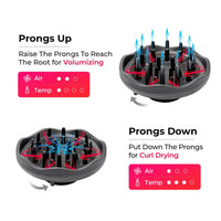 TYMO AIRHYPE adjustable diffuser, a dyson alternative hair dryer for volumizing and curl drying for curly hair.