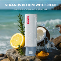 TYMO Anti Dandruff Shampoo Powder demonstration for anti dandruff shampoo, foamy scalp exfoliation