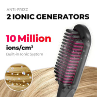 TYMO iONIC best hair brush straightener with ionic anti‑frizz technology