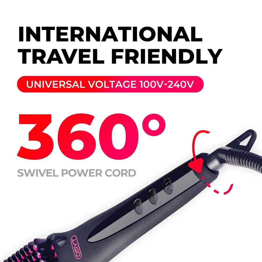 Hot brush TYMO iONIC, swivel cord and travel‑friendly design