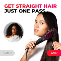 TYMO iONIC top straightening brush for one‑pass smooth results