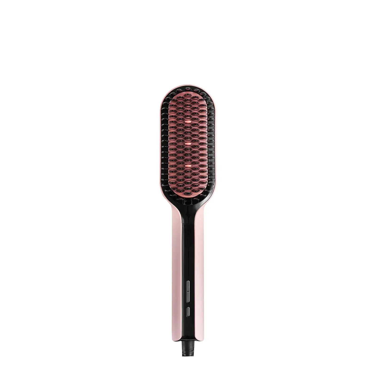 TYMO iONIC PLUS PINK hot brush to straighten hair, fast 30s heat‑up