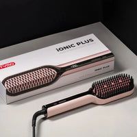 TYMO iONIC PLUS PINK brush to straighten hair, anti‑frizz ionic styling