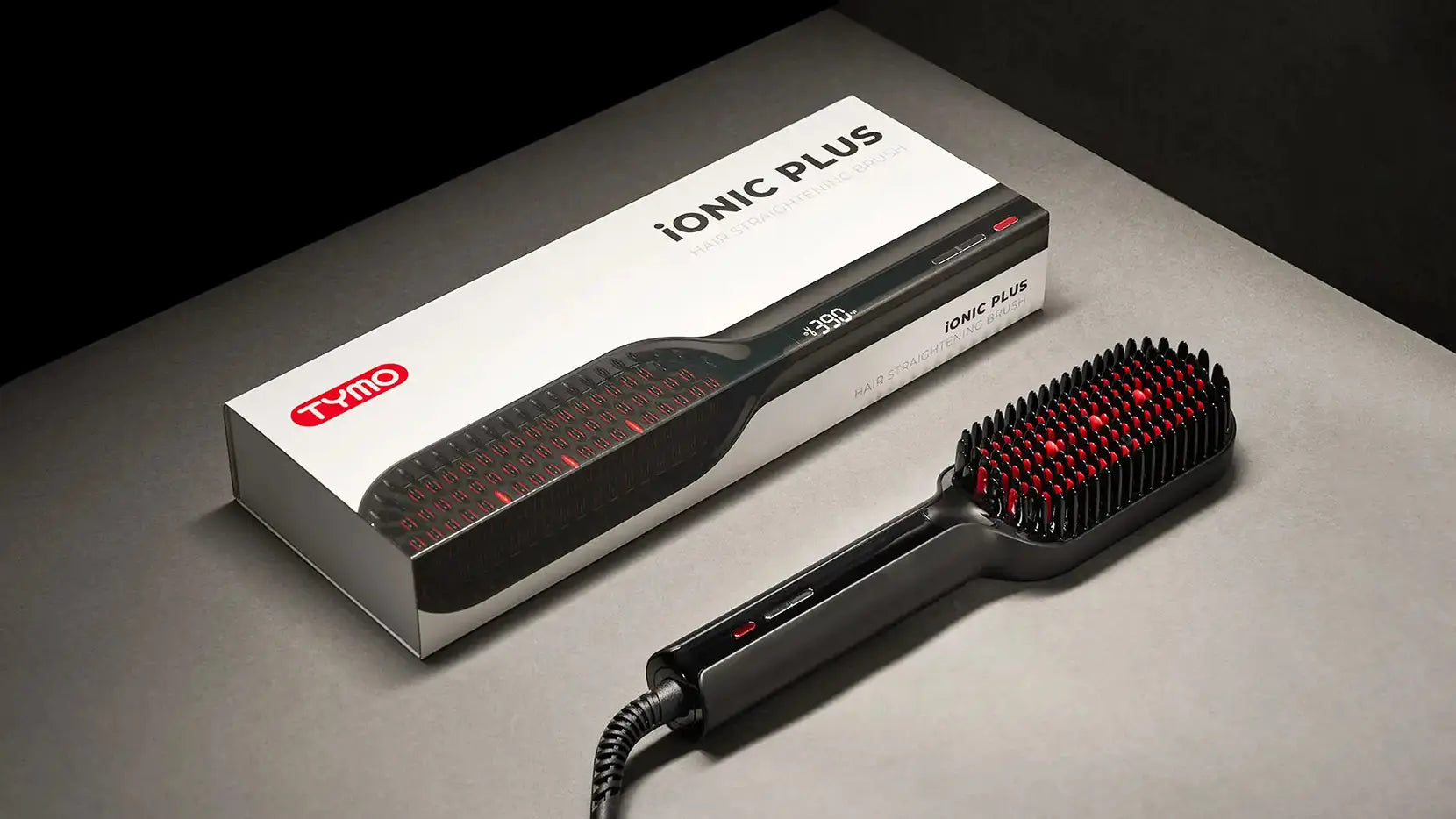 Complete ceramic hair brush set by TYMO iONIC PLUS includes all essential accessories.