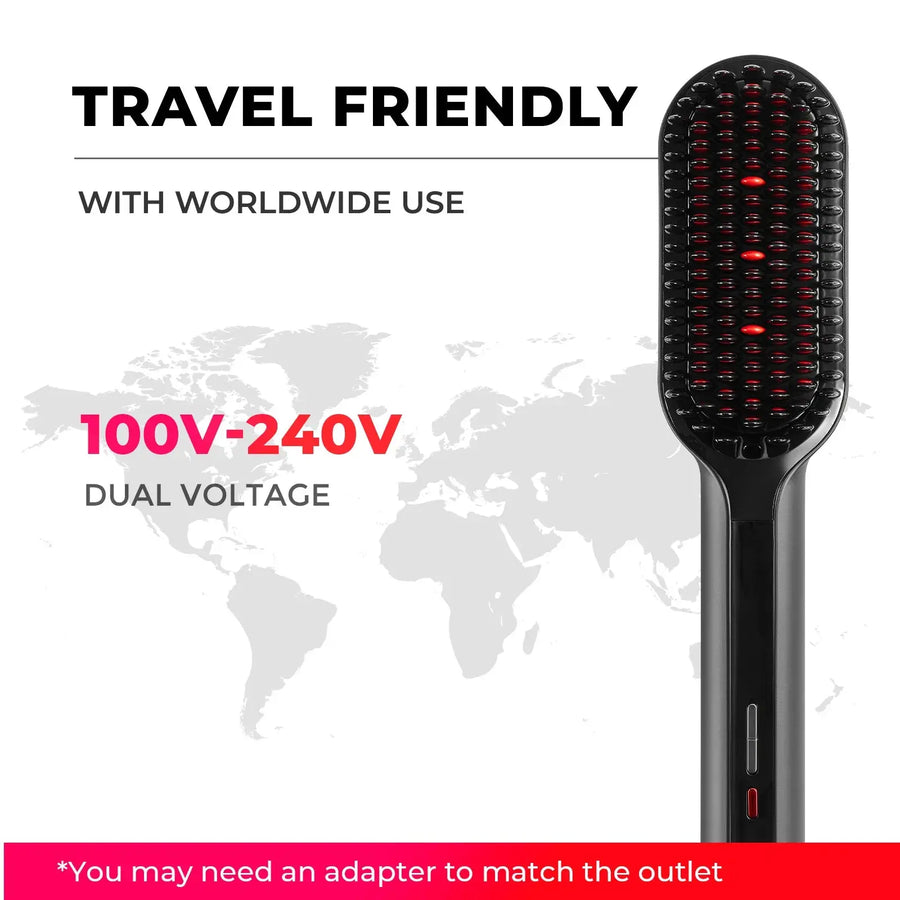 Travel‑ready dual‑voltage styling with the TYMO iONIC PLUS best brush for hair