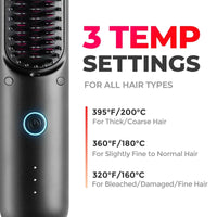 TYMO PORTA PRO hair styler with three temperature settings, designed for thick, fine, and bleached or damaged hair