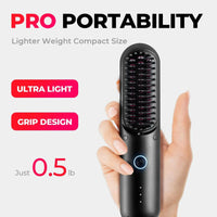 TYMO PORTA PRO hair styler with an ultra-light and compact grip design, ideal for on-the-go styling.