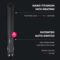TYMO SWAY NOIR top flat irons for curly hair — high heat, smooth glide