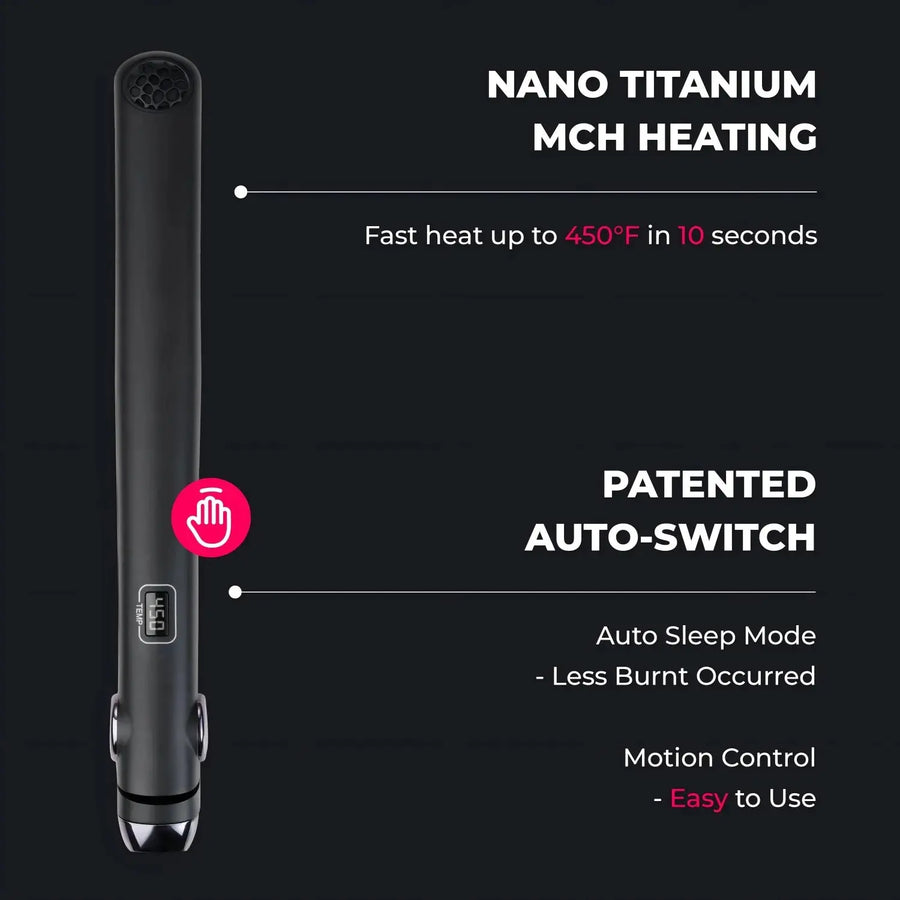 TYMO SWAY NOIR top flat irons for curly hair — high heat, smooth glide