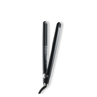 Sleek TYMO SWAY NOIR titanium flat iron in matte black, ergonomic controls visible