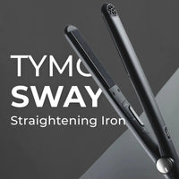 TYMO SWAY NOIR flat iron rotating titanium for sleek, fast styling