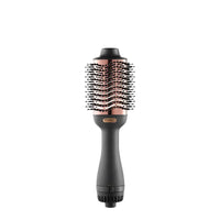 Front view of TYMO VOLUMIZER hair blow dryer brush showing sleek design.