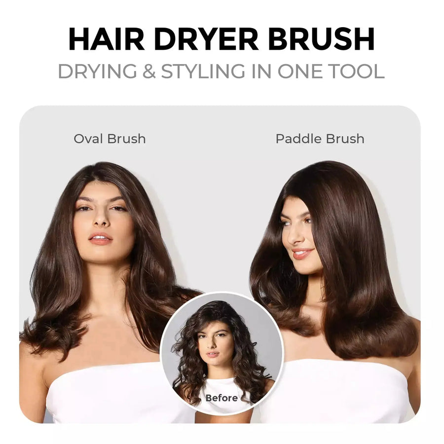 Achieve salon-quality results with the TYMO AIREXCEL hot hair brush's drying and styling capabilities.