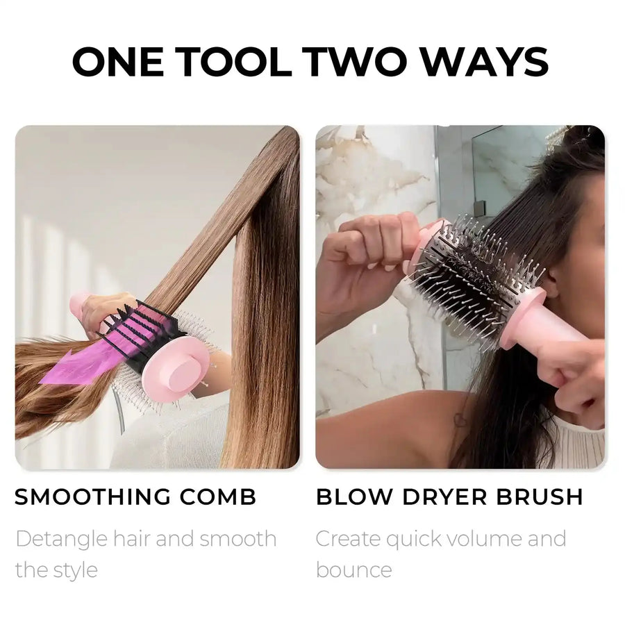 TYMO AIRBEAM: the best hair brush dryer with two styling attachments.