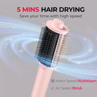 TYMO AIRBEAM as a gentle hair dye brush with high-speed motor.
