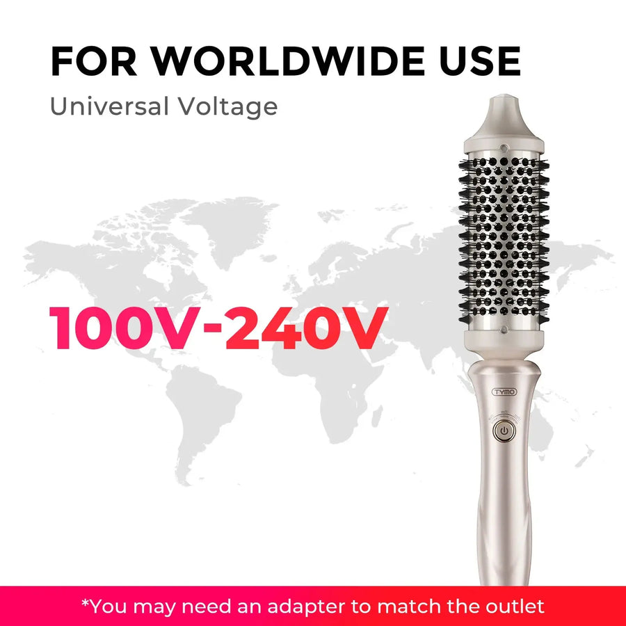 TYMO STYLUX best brush for fine hair demonstrating gentle, non-damaging styling
