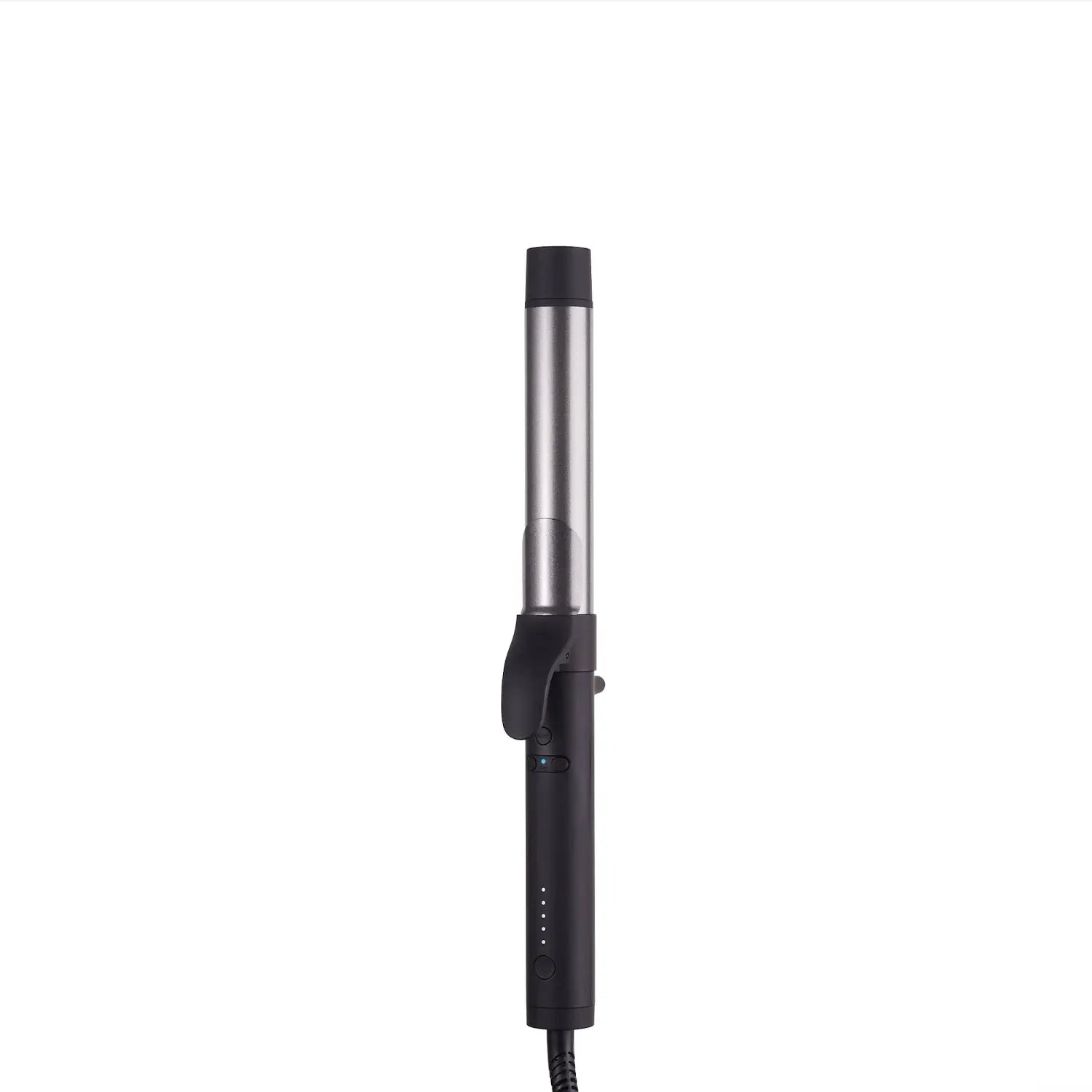 Side profile of the TYMO ROTA curling wand, showcasing its sleek barrel and modern design.