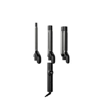 TYMO CUES 3-in-1 curling wand includes three interchangeable barrels for endless styling possibilities.