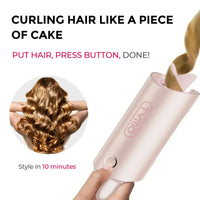 Good curling wands — CURLPRO PINK by TYMO with anti‑scald cover