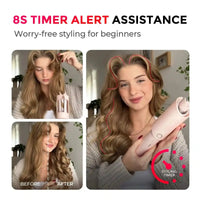 1 inch curling wand TYMO CURLPRO for defined bouncy curls