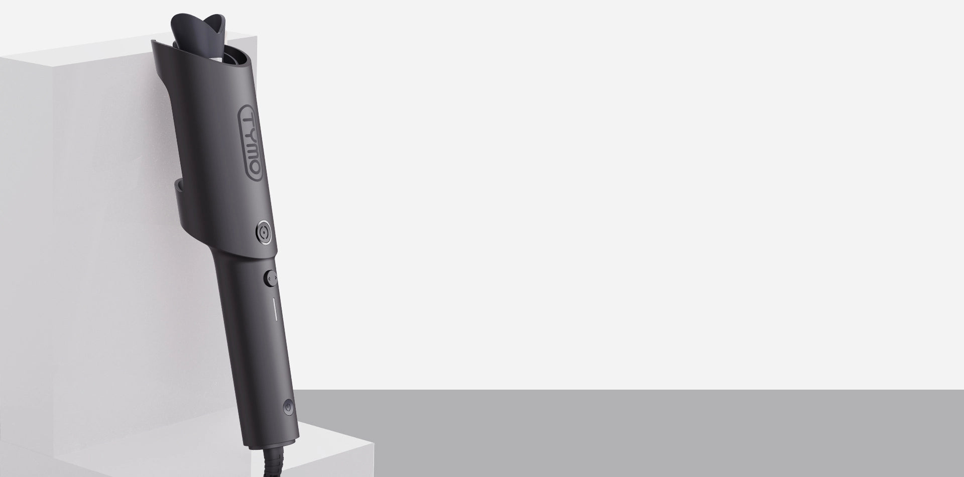 Compact TYMO CURLPRO ceramic curler design ideal for travel styling.