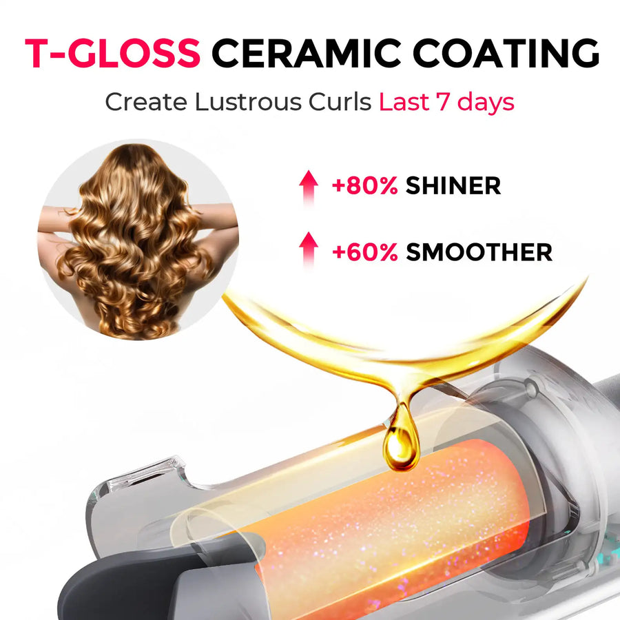 TYMO CURLPRO best curlers for fine hair — gentle T‑GLOSS ceramic protection