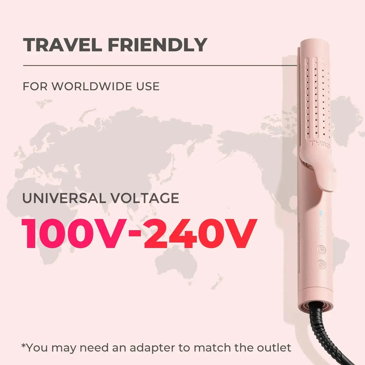 TYMO AIRFLOW 2 in 1 Hair Straightener and Curler Curling Iron Tymo Beauty