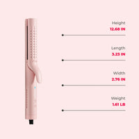 TYMO AIRFLOW PINK best hair curling iron for fine hair, lightweight travel‑friendly design