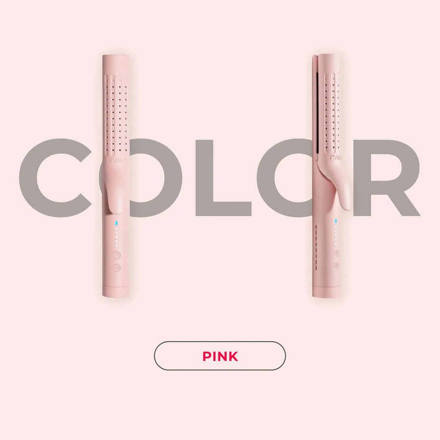2 in 1 curling flat iron — TYMO AIRFLOW PINK for versatile curls and straight styles