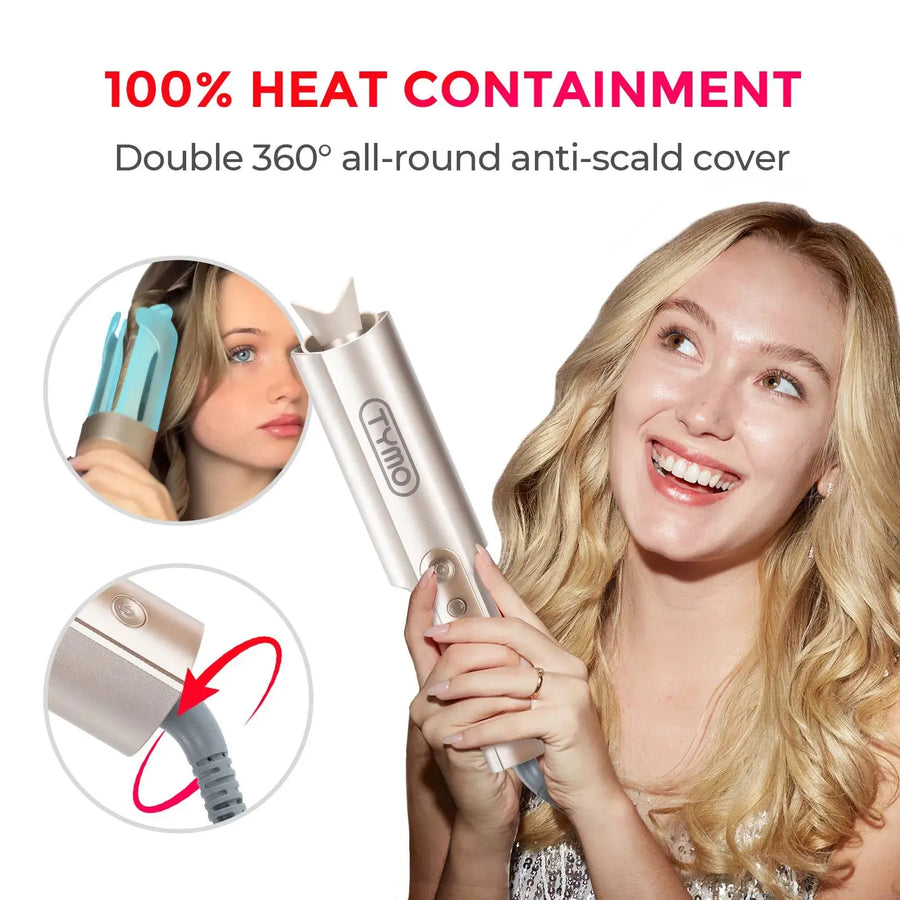CURLPRO PLUS by TYMO 1-inch curling iron for uniform bouncy curls.