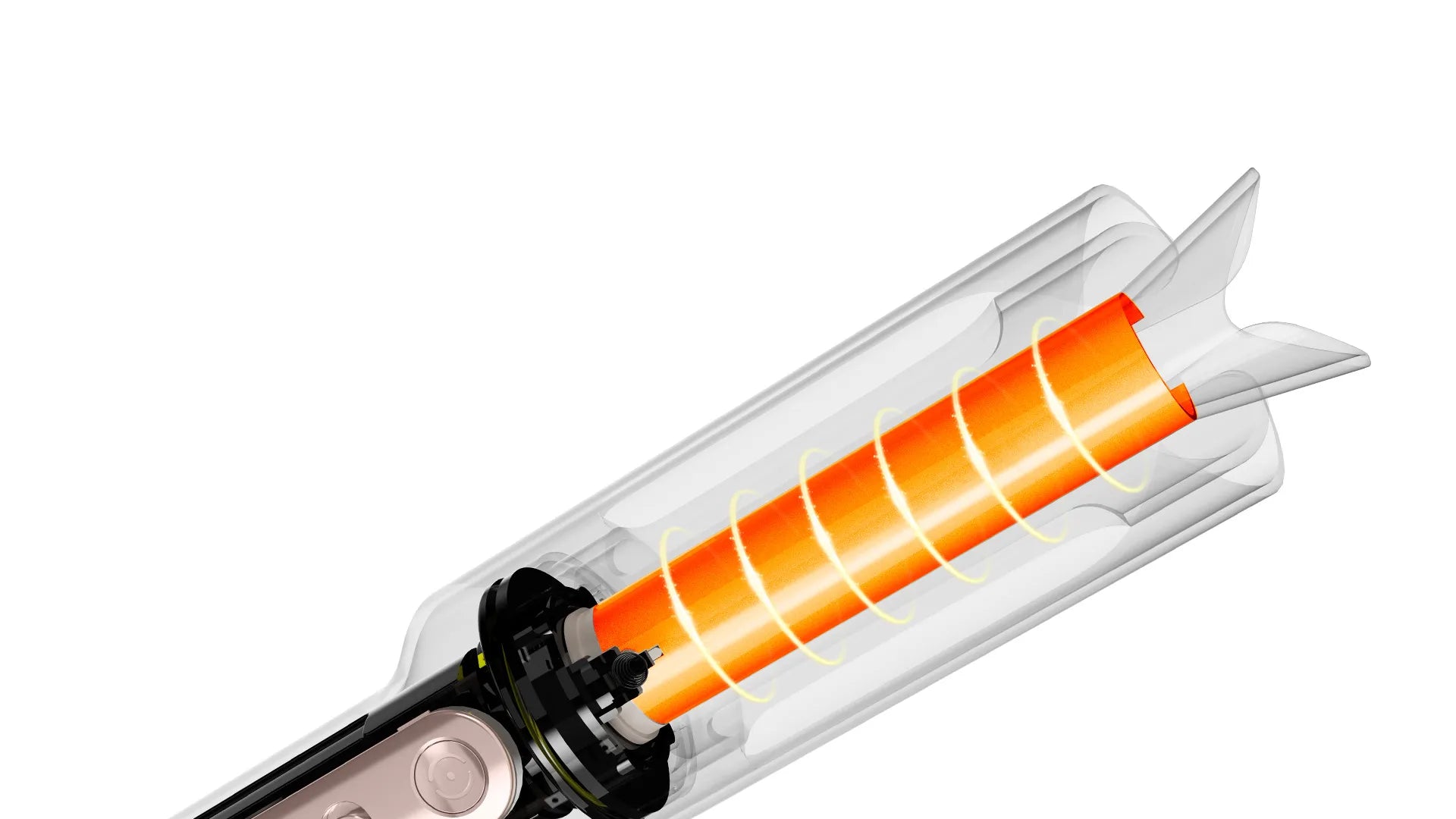 Dual PTC heating in TYMO CURLPRO PLUS PINK auto roll hair curler tames frizz.