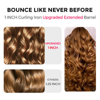 CURLPRO PLUS PINK by TYMO curling wand for long hair with extended barrel.