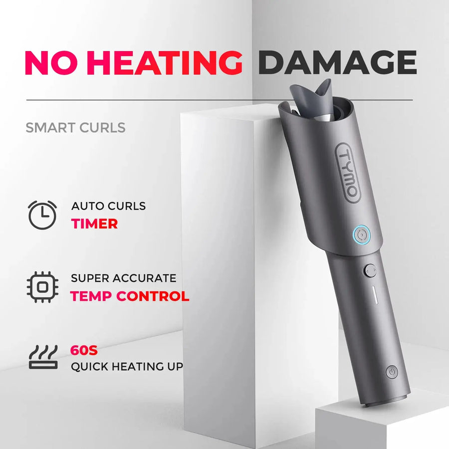 Automatic hair curler TYMO CLAMGO GREY with smart temp control