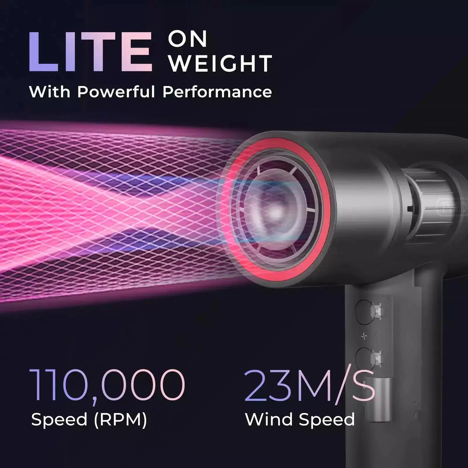 AIRHYPE LITE by TYMO, a dyson alternative hair dryer offering powerful performance at an affordable price.