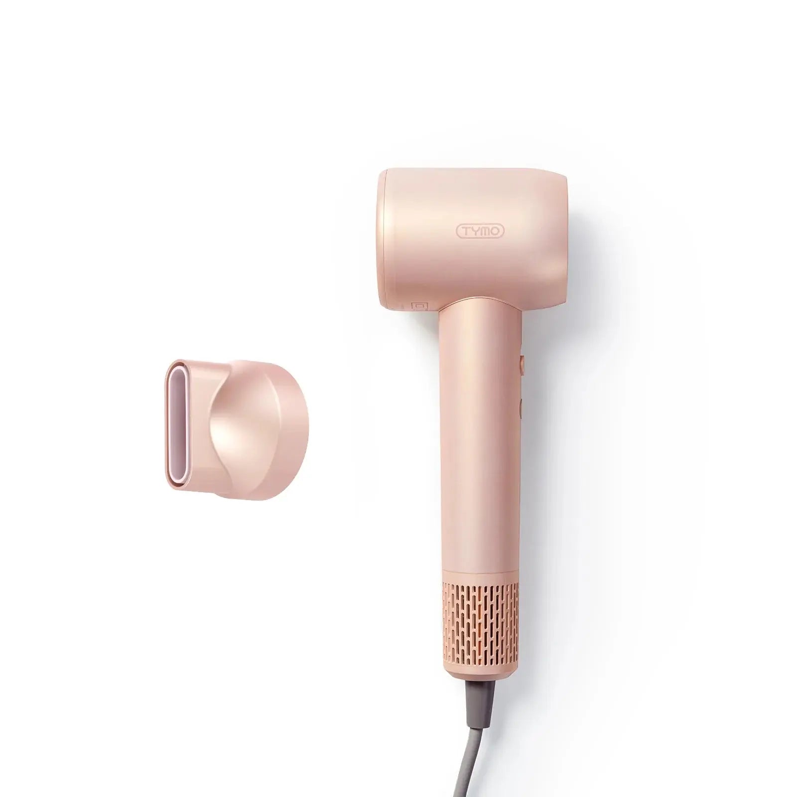 Sleek TYMO AIRHYPE COMPACT, a dyson alternative hair dryer with an ionic profile and concentrator nozzle.