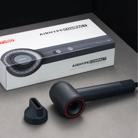 TYMO AIRHYPE COMPACT GREY, a dyson alternative hair dryer, best recommended with sleek packaging and nozzle.