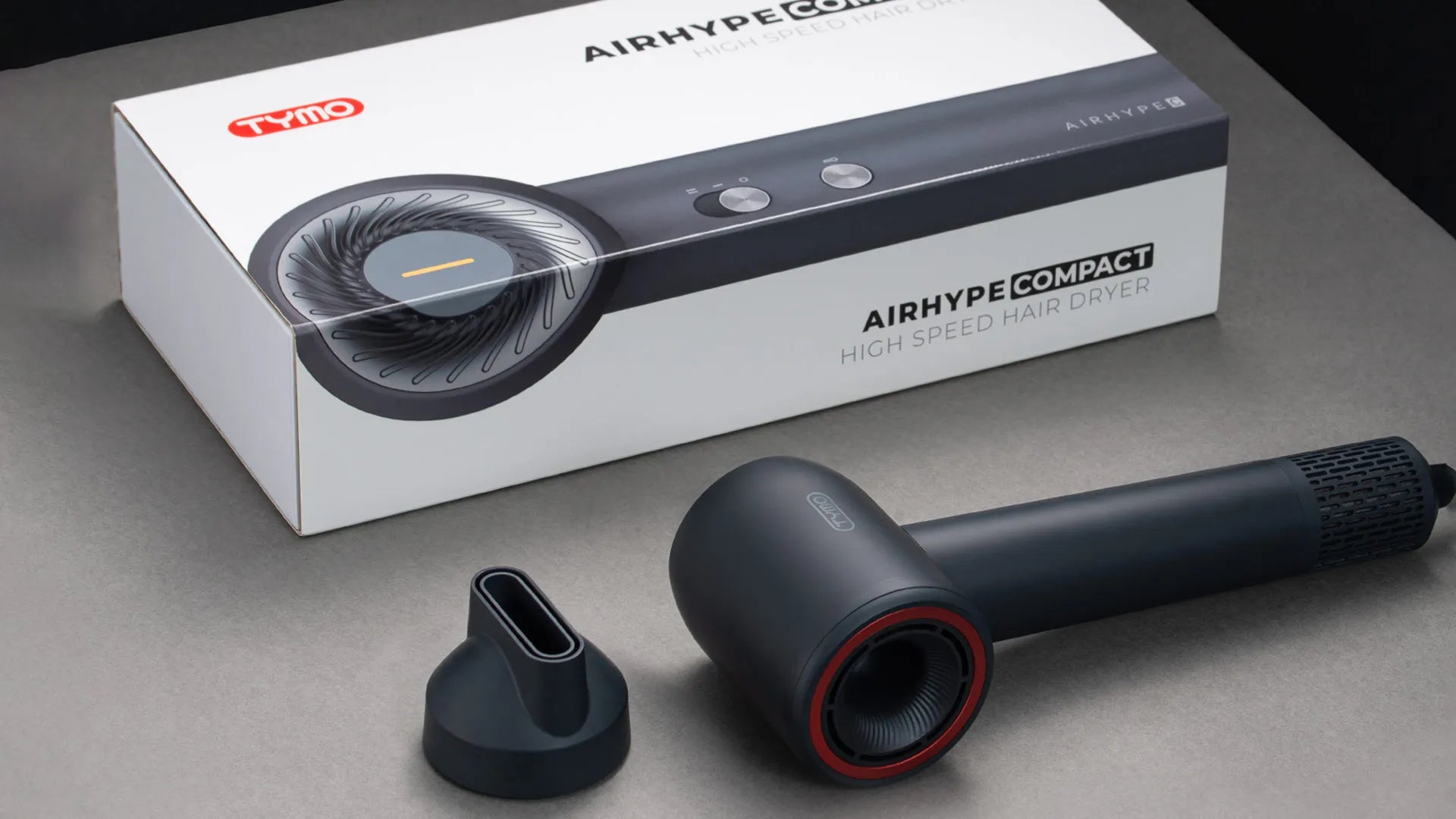 TYMO AIRHYPE COMPACT GREY best blow dryer for short hair, fast drying