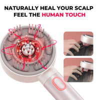 Experience natural healing with TYMO TRITHERA red light scalp massager human-like touch.