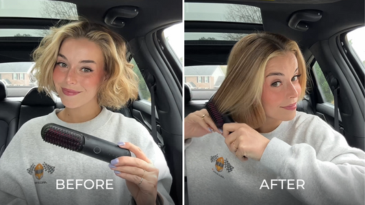 Use Hair Styling Tools for short hair before and after.