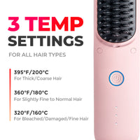 
                  
                    TYMO PORTA PRO PINK has three temperature settings, perfect for all hair types including thick, coarse and damaged hair.
                  
                