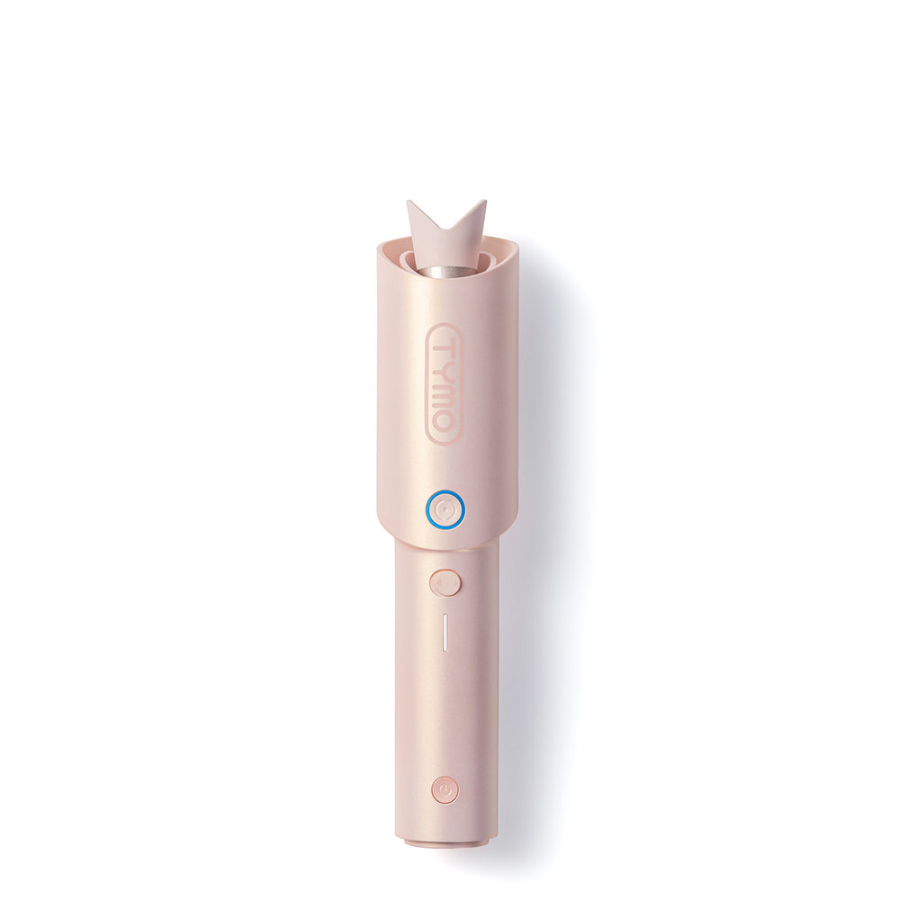 TYMO CURLGO hair curler in pink, a sleek and modern hair styling tool for perfect curls.