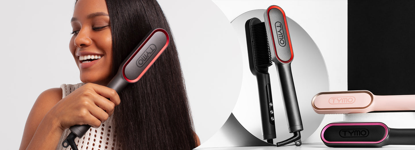 TYMO hair straightener brush