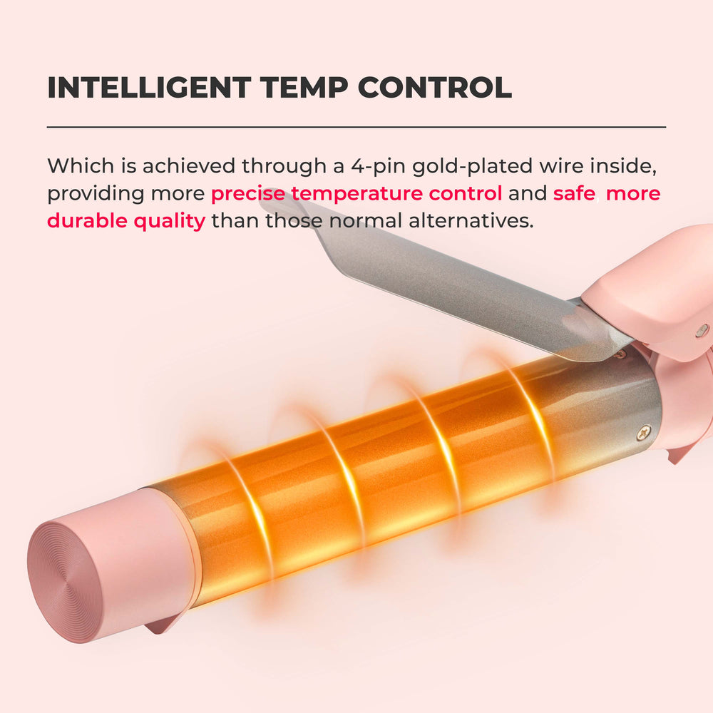 Safe curling iron outlet temperature