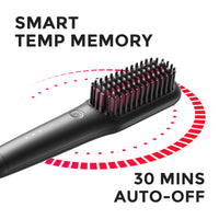 
                  
                    TYMO iONIC MINI travel hair straightener with smart temperature memory and auto-off feature.
                  
                