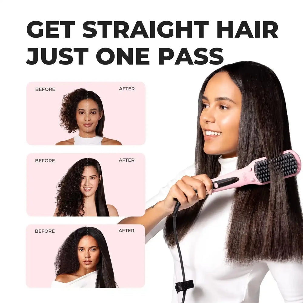 2 in 1 ionic hair straightening brush review online