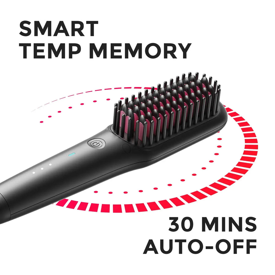 TYMO iONIC MINI travel hair straightener with smart temperature memory and auto-off feature.