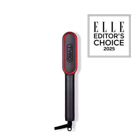 TYMO RING PLUS straightener heat brush for sleek, frizz-free, shiny results on all hair types.