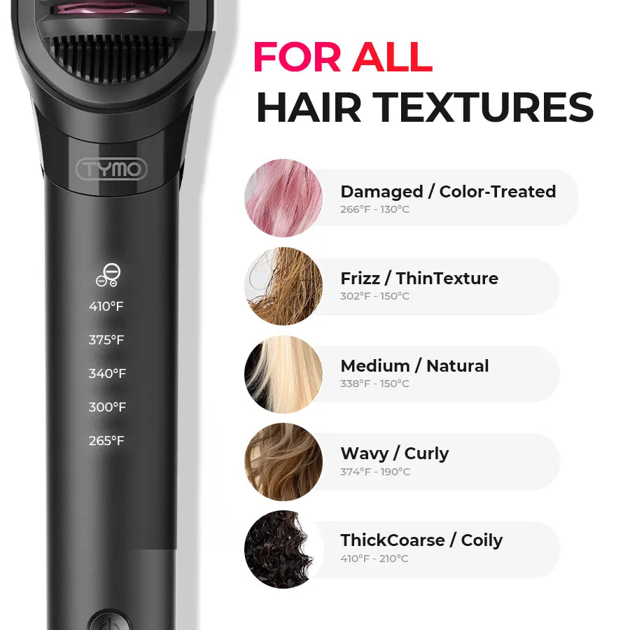 TYMO FLIPRO electric comb for all hair types - damaged to natural.