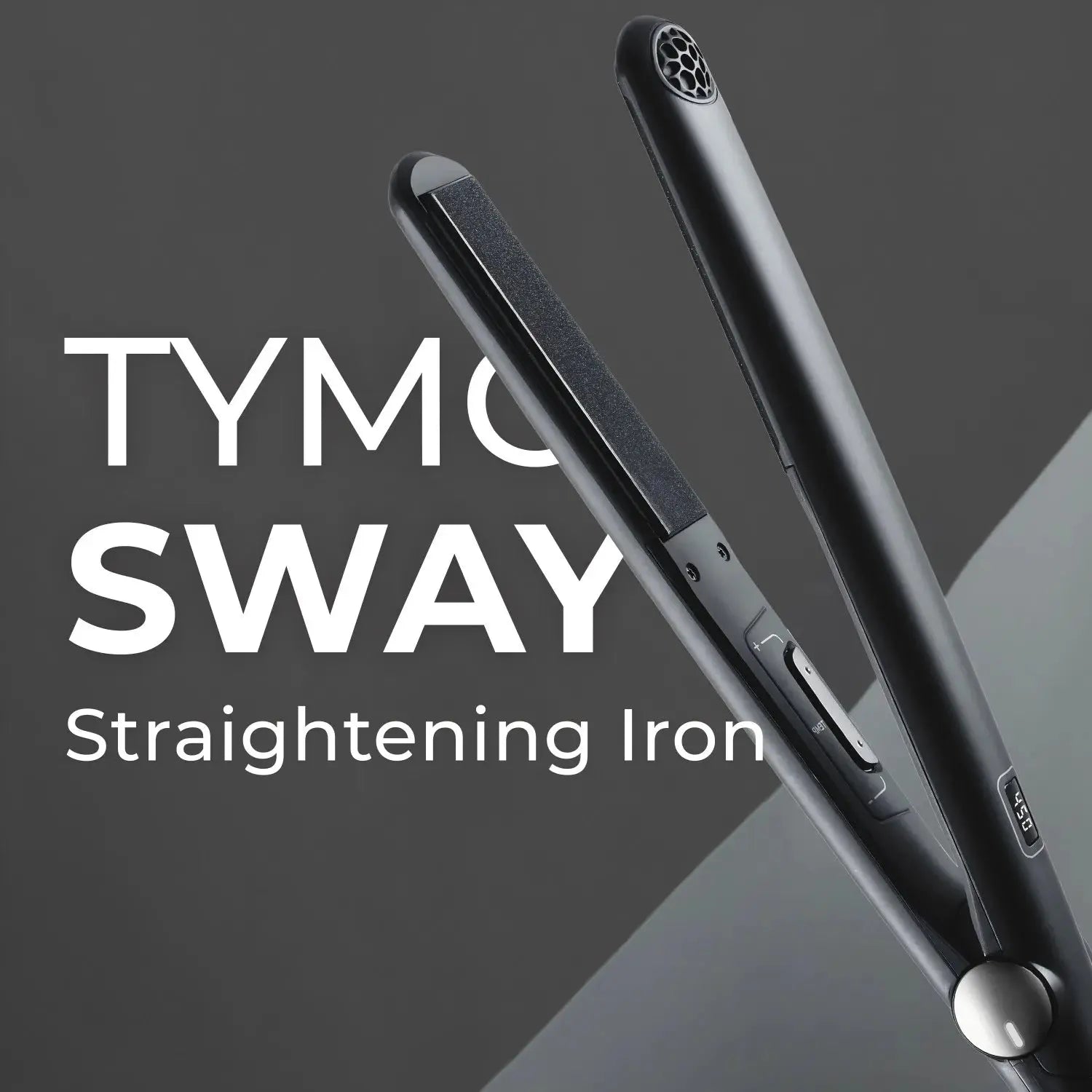 TYMO SWAY NOIR flat iron rotating titanium for sleek, fast styling