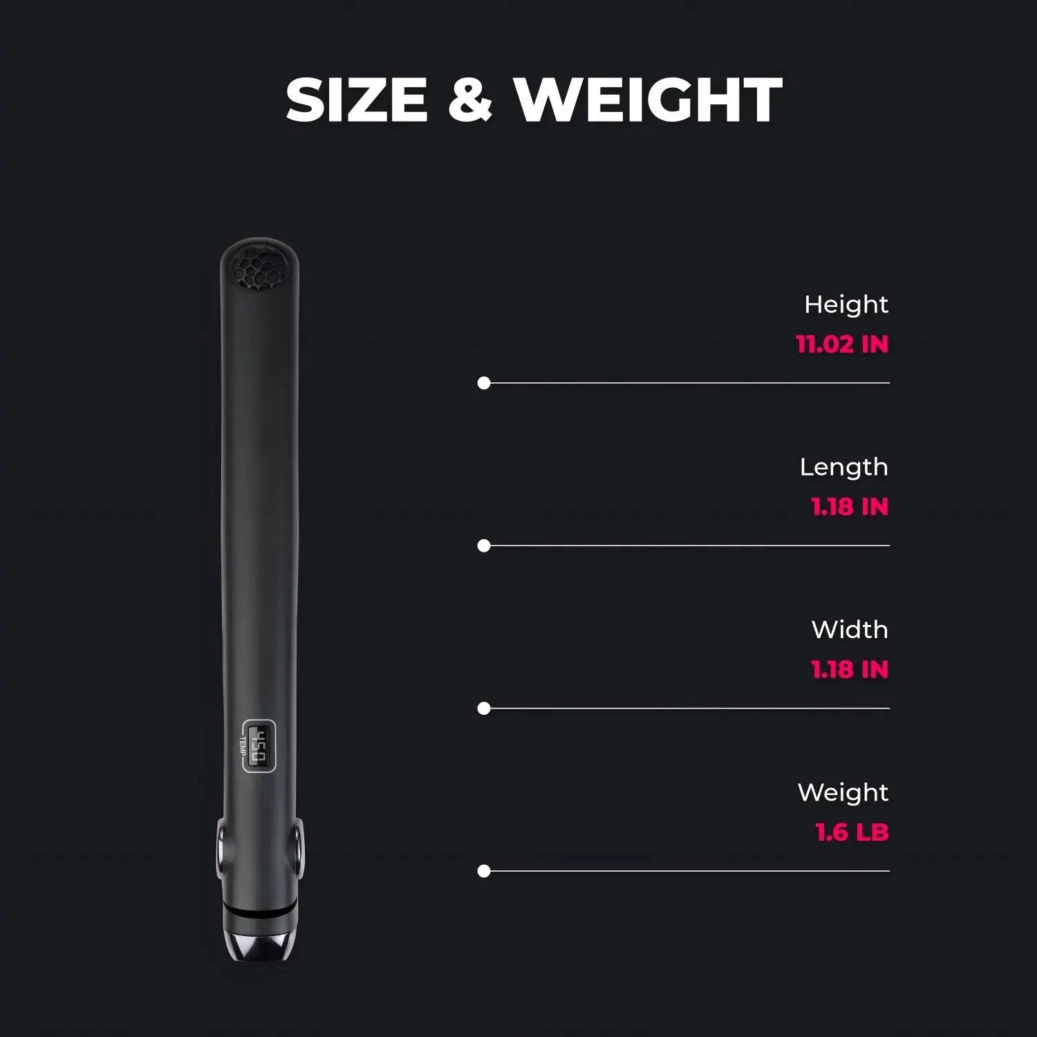 TYMO SWAY NOIR flat iron hair curling — versatile straightener and curler